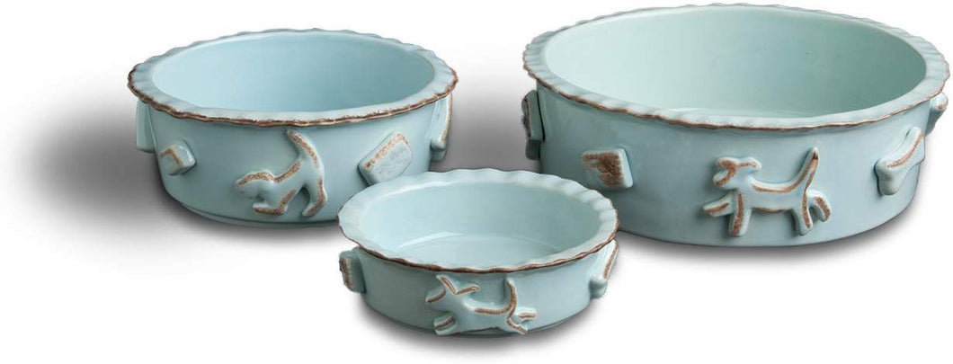 Large Baby Blue Food/Water Bowl