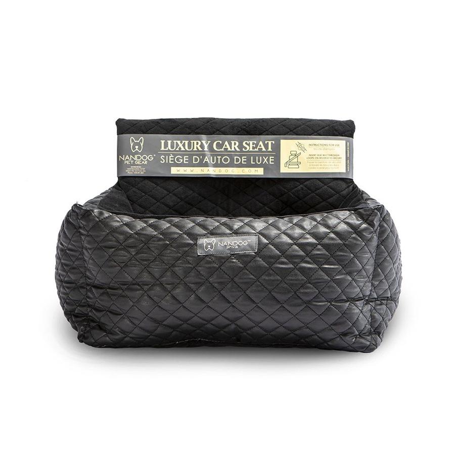 Car Seat Quilted (Vegan Black Leather)
