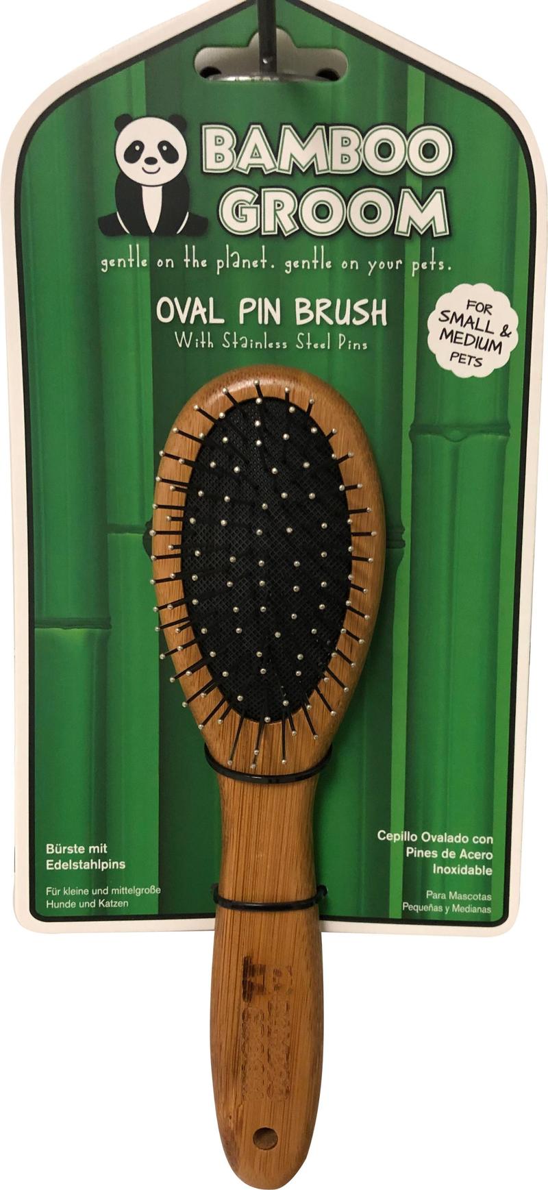 Oval Pin Bamboo Groom Brush