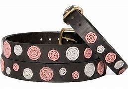 Dots Pink Beaded Dog Collar